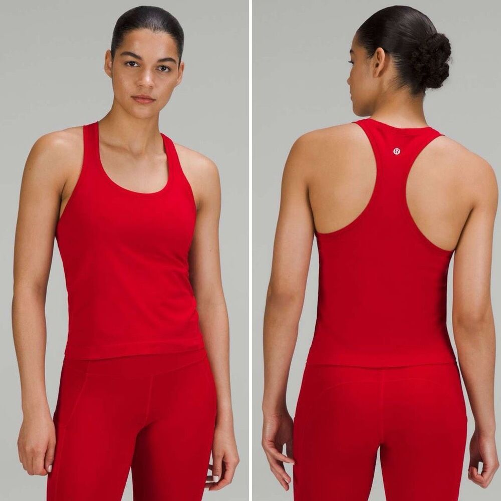Lululemon Swiftly Tech Racerback Race Length Tank 2.0 in Dark Red Size 4